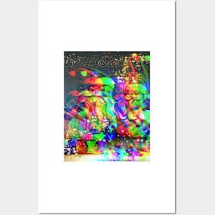 Psychedelic Trippy Xmas Santa Posters and Art